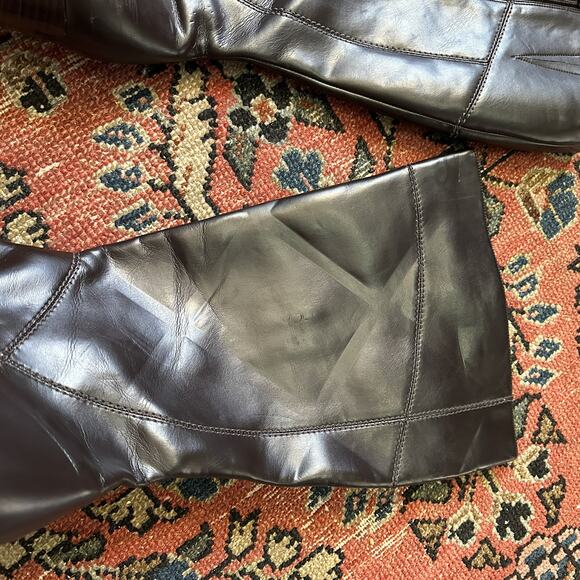 Naturalizer Dark Brown Heeled Kiersten Boot mid-calf high Wide Shaft Size 8.5 - Picture 9 of 10